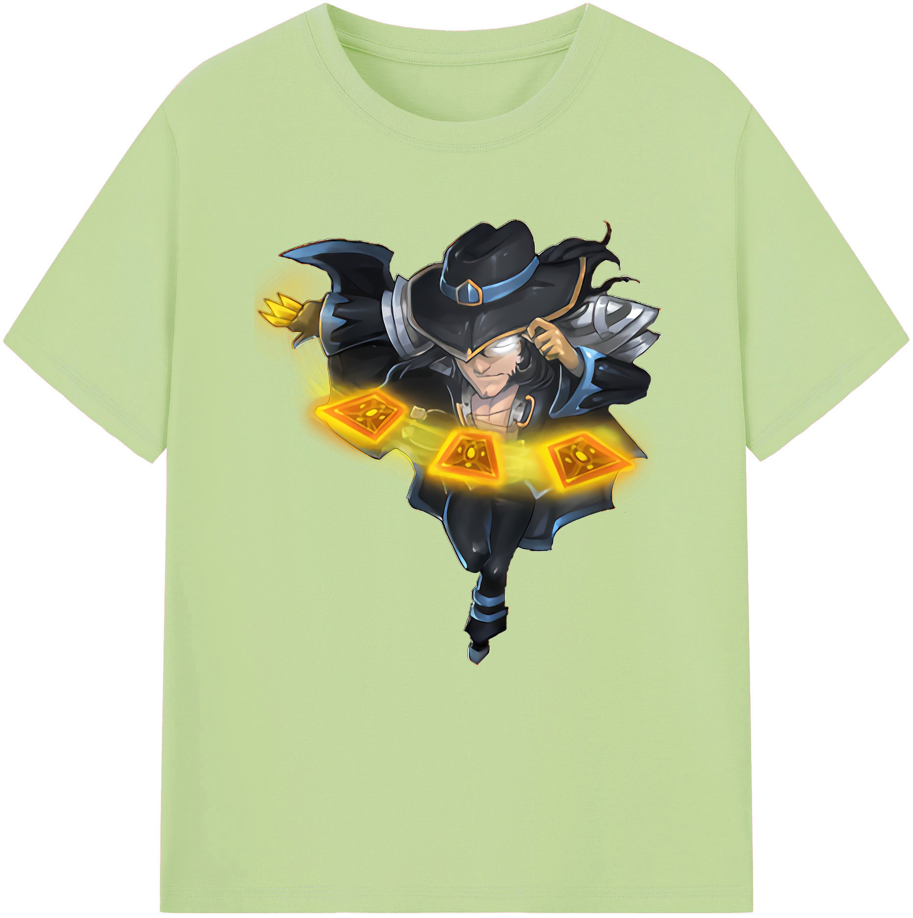 リーグ・オブ・レジェンド League of Legends LOL 綿100％半袖Tシャツ（フロントプリント）